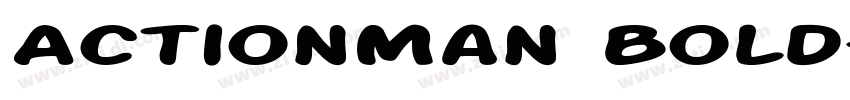 ActionMan Bold字体转换 ActionMan Bold字体转换